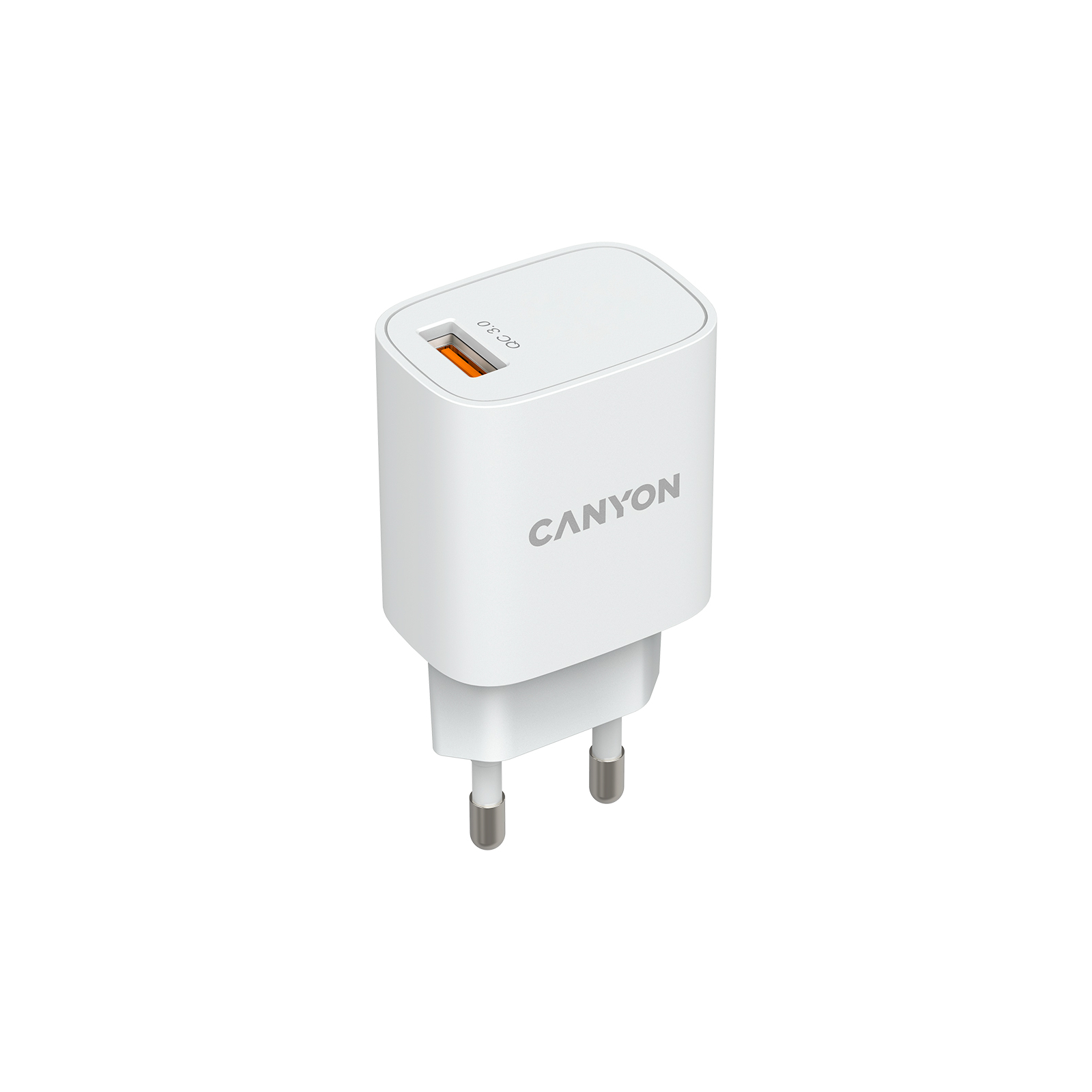 Зарядний пристрій Canyon Wall charger 1*USB, QC3.0 18W (CNE-CHA18W) зображення 2