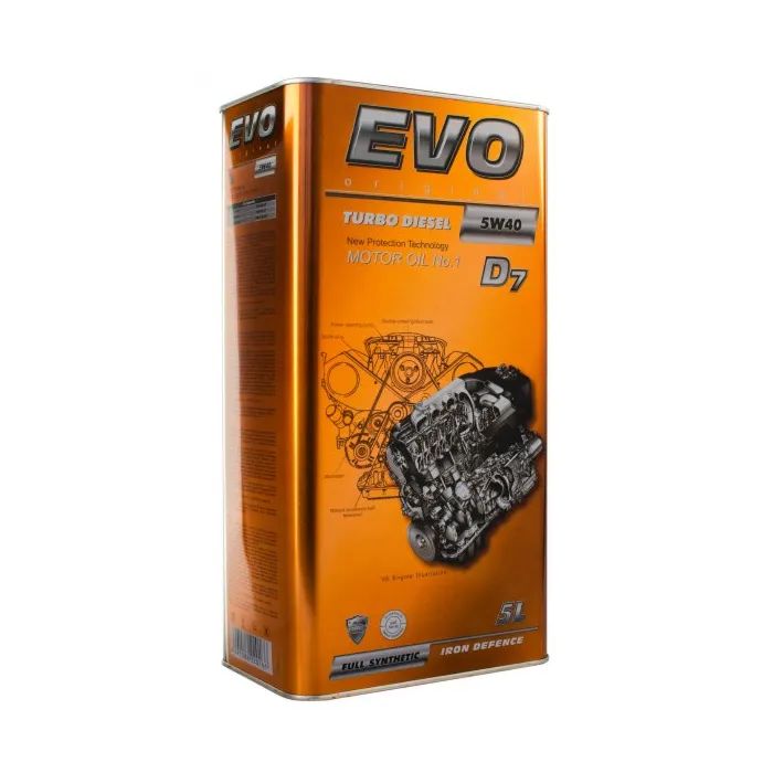Моторное масло EVO D7 5W-40 TURBO DIESEL 5L (D7 5L 5W-40 TURBO DIESEL)