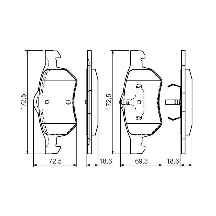 Тормозные колодки Bosch 0 986 424 668 изображение 6