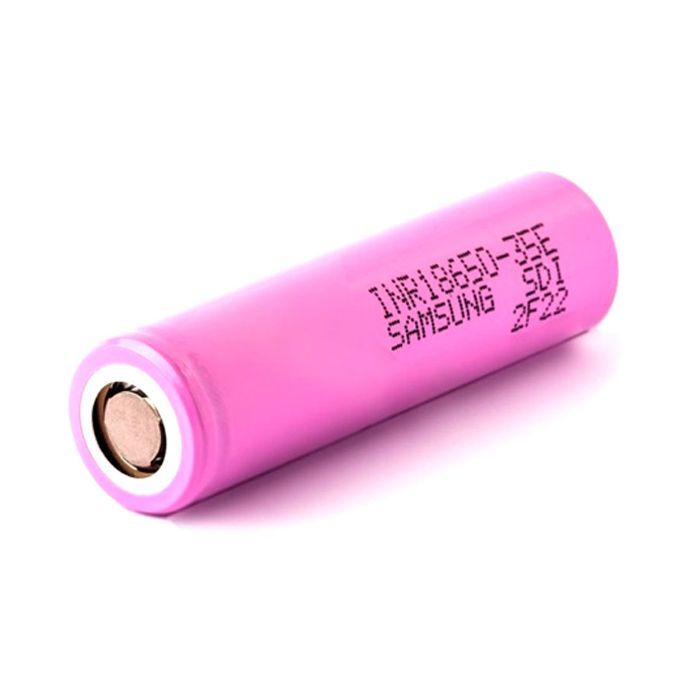 Акумулятор 18650 3350mAh, 8A, 4.2/3.6/2.5V, pink Samsung (INR18650-35E)