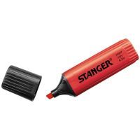 Маркер Stanger текстовый, 1-5 мм красный 10 шт (MARKER-TXT-STFLATR10)