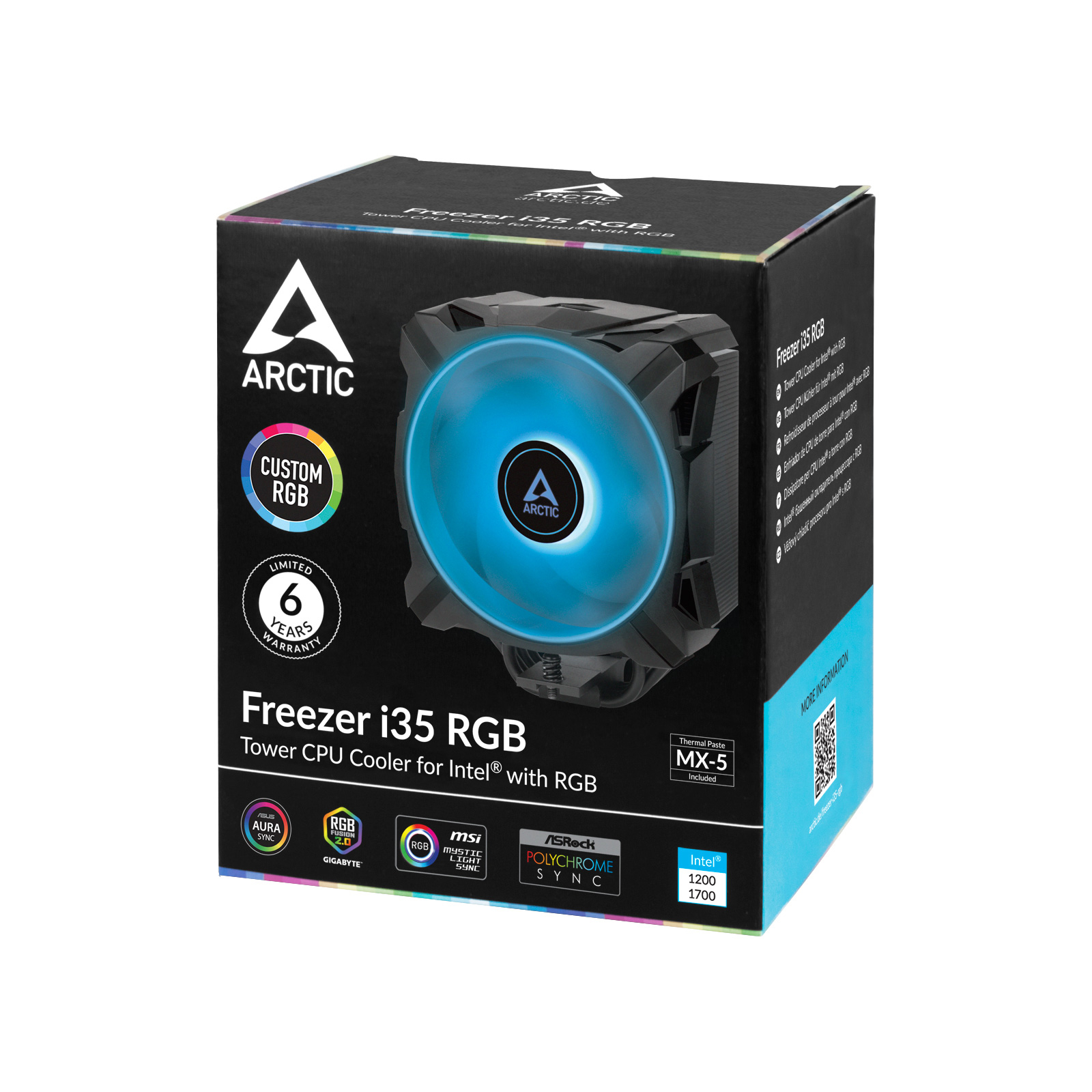 Кулер для процессора Arctic Freezer i35 RGB (ACFRE00096A) изображение 8