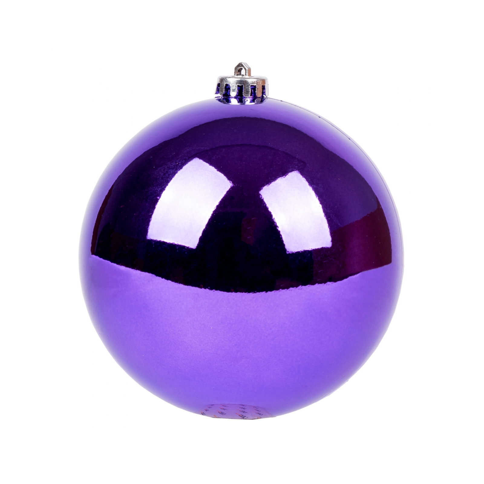 Елочная игрушка Novogod`ko шар, пластик, 15 см, фиолетовый, глянец (974064)