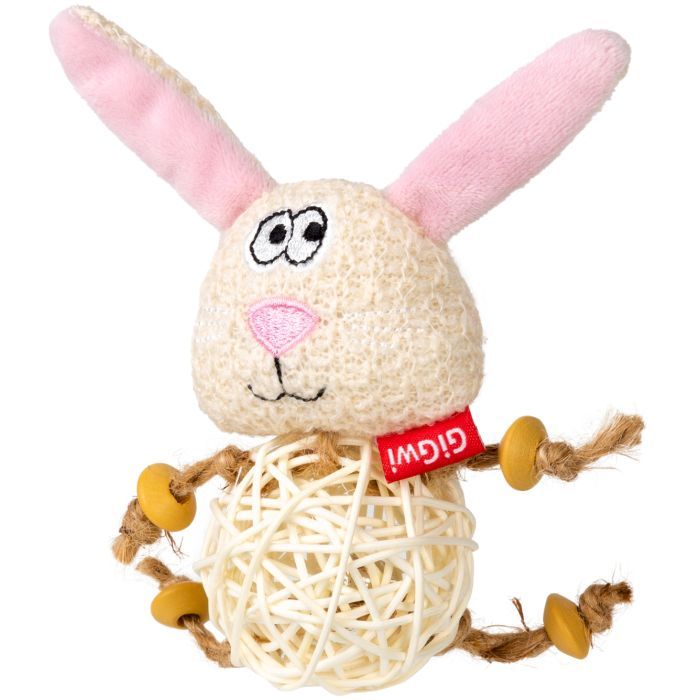 Игрушка для кошек GiGwi Catch&scratch Зайка 10 см (2344)
