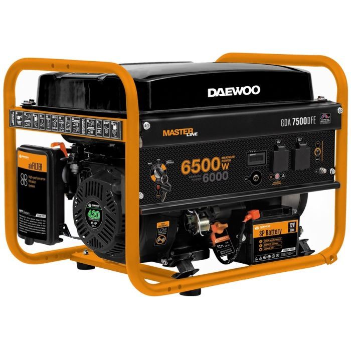 Генератор Daewoo GDA 7500DFE Gasoline+LPG 6,5kW (GDA7500DFE)