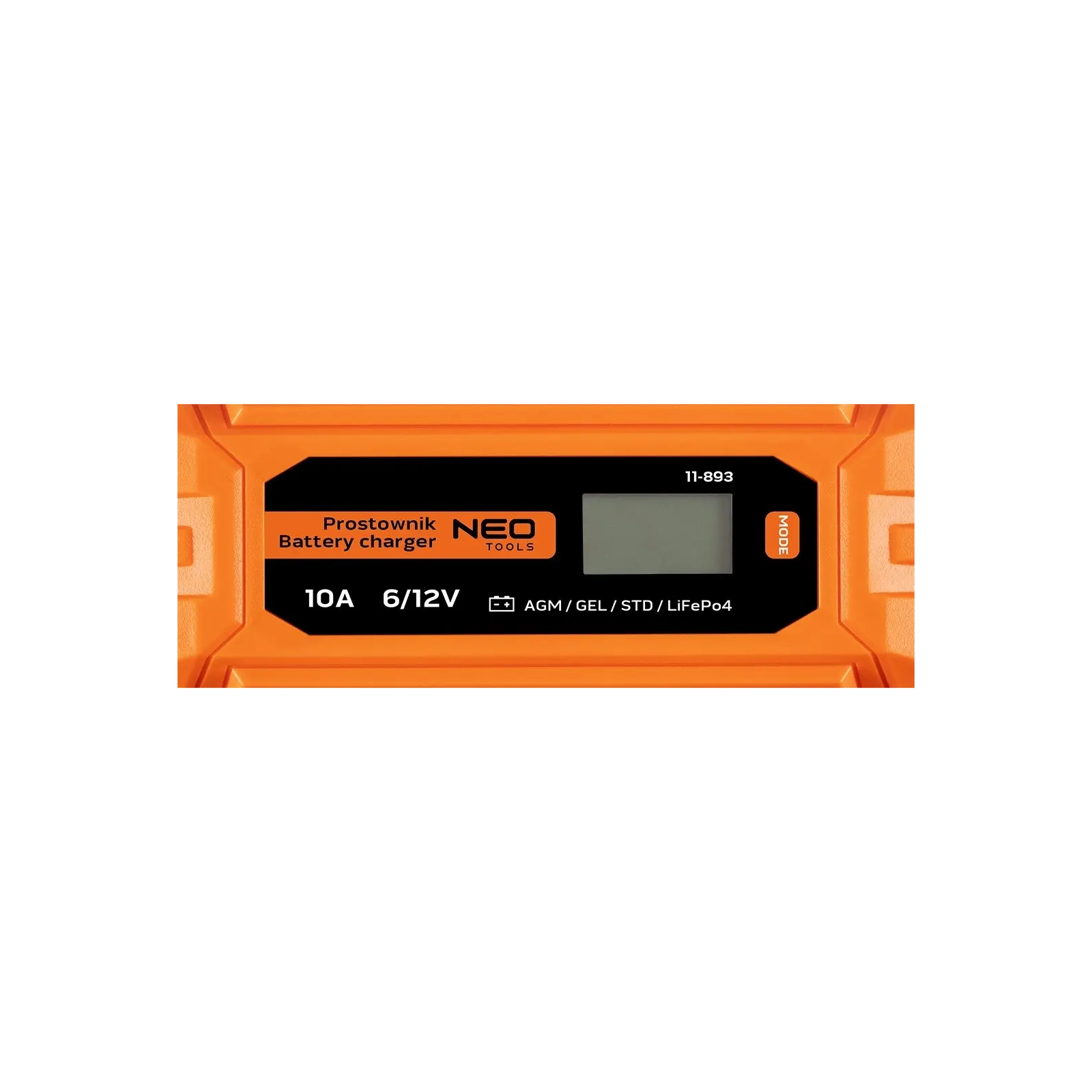 Зарядное устройство для автомобильного аккумулятора Neo Tools 10А/160Вт, 3-200Ач, для STD/AGM/GEL/LiFePO4 (11-893) изображение 4