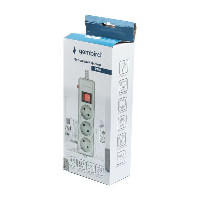 Сетевой фильтр питания Gembird SPG3-G-15G-PRO изображение 4