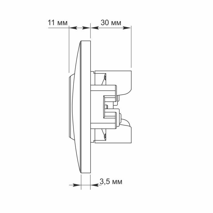 Розетка Videx BINERA 2ая (VF-BNSK2-W) изображение 5
