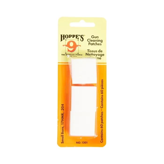 Патч для чистки оружия Hoppe's .17 квадратный синтетика 60 шт/уп (1201)