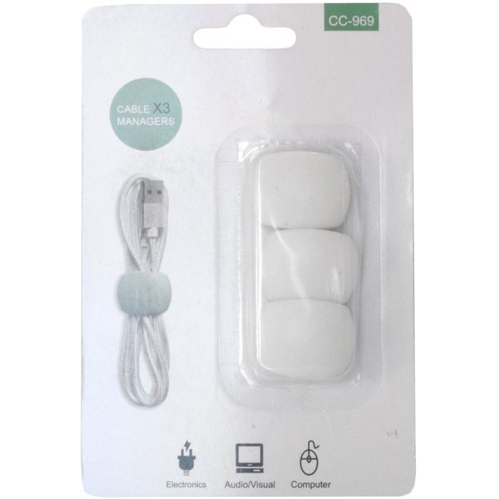 Тримач для кабелю Extradigital CC-969 Cable Clips, White (KBC1809) зображення 5
