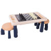 Настольная игра A-Toys Шахматы 9 в 1, стол+2 стула в наборе (S5511)