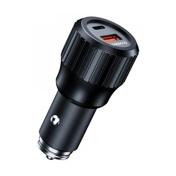 Зарядное устройство Choetech car USB-A/USB-C 63W QC3.0/PD/PPS black (TC0010-BK)