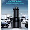 Зарядное устройство Choetech car USB-A/USB-C 63W QC3.0/PD/PPS black (TC0010-BK) изображение 4