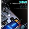 Зарядное устройство Choetech car USB-A/USB-C 63W QC3.0/PD/PPS black (TC0010-BK) изображение 6