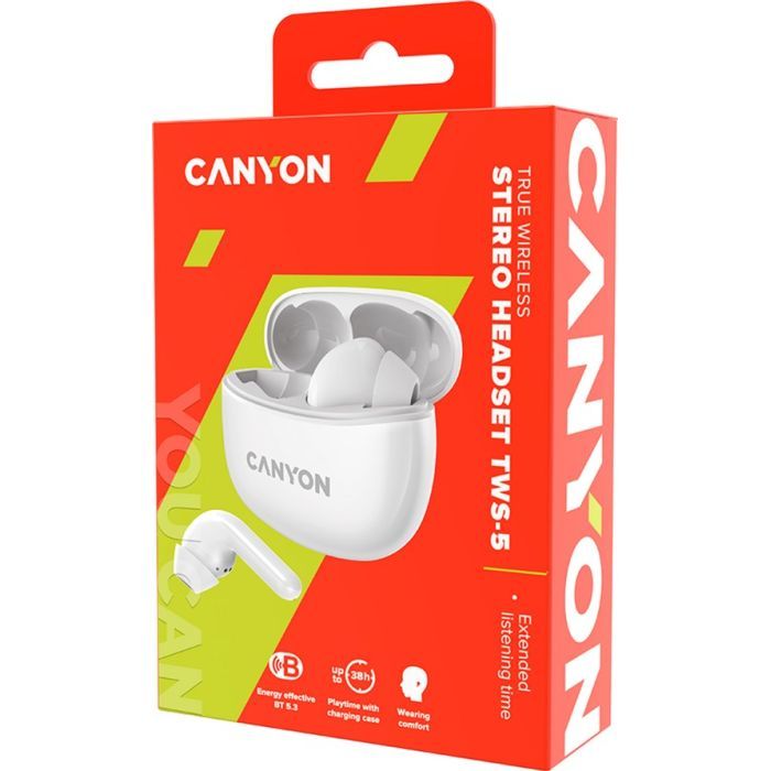 Навушники Canyon TWS-5 Green (CNS-TWS5GR) зображення 5