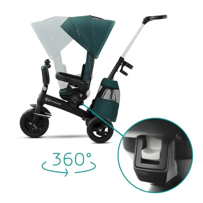 Детский велосипед Kinderkraft Easytwist Platinum Grey (KKRETWIGRY0000) (5902533914487) изображение 4