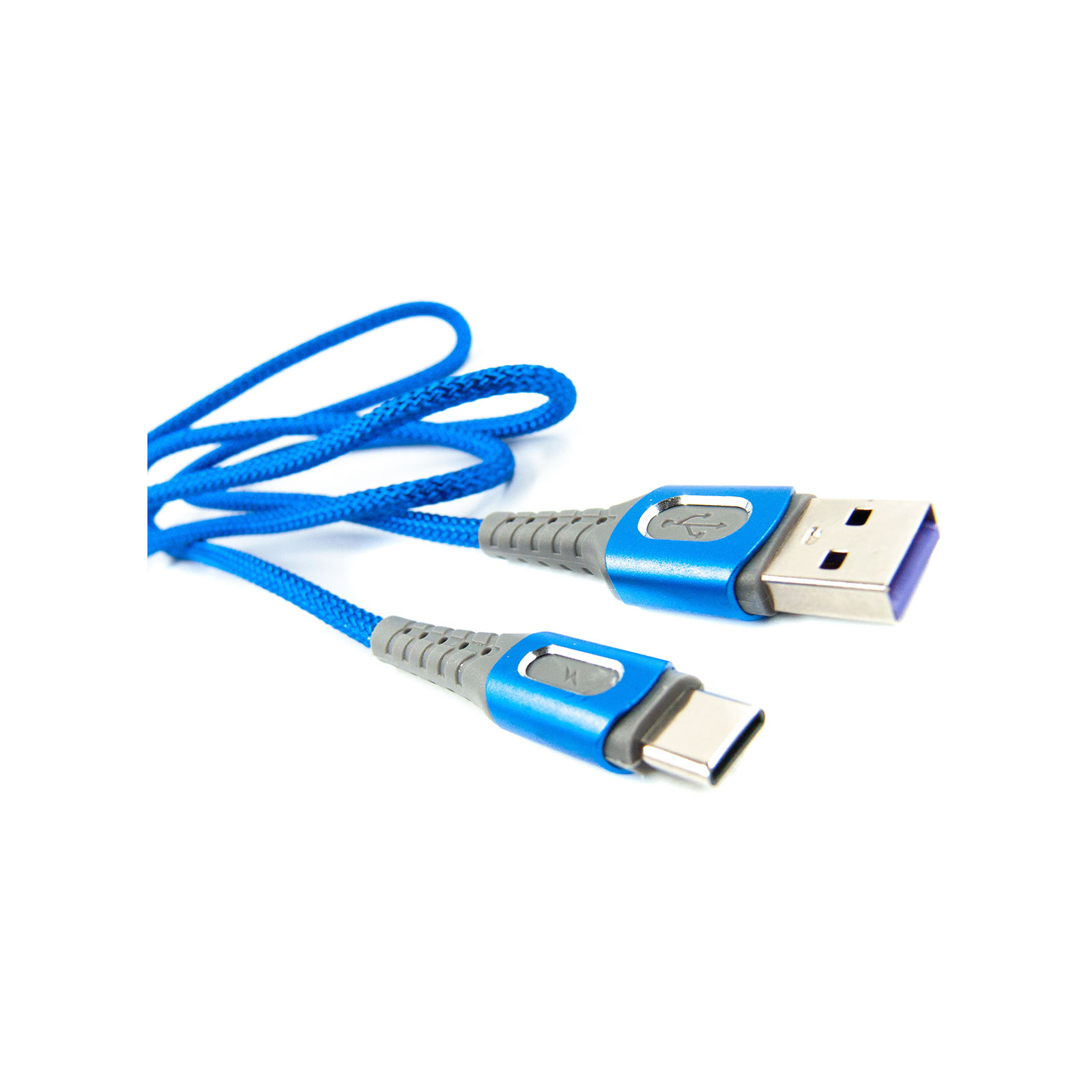 Дата кабель USB 2.0 AM to Type-C 1.0m blue Dengos (NTK-TC-LP-BLUE) зображення 3