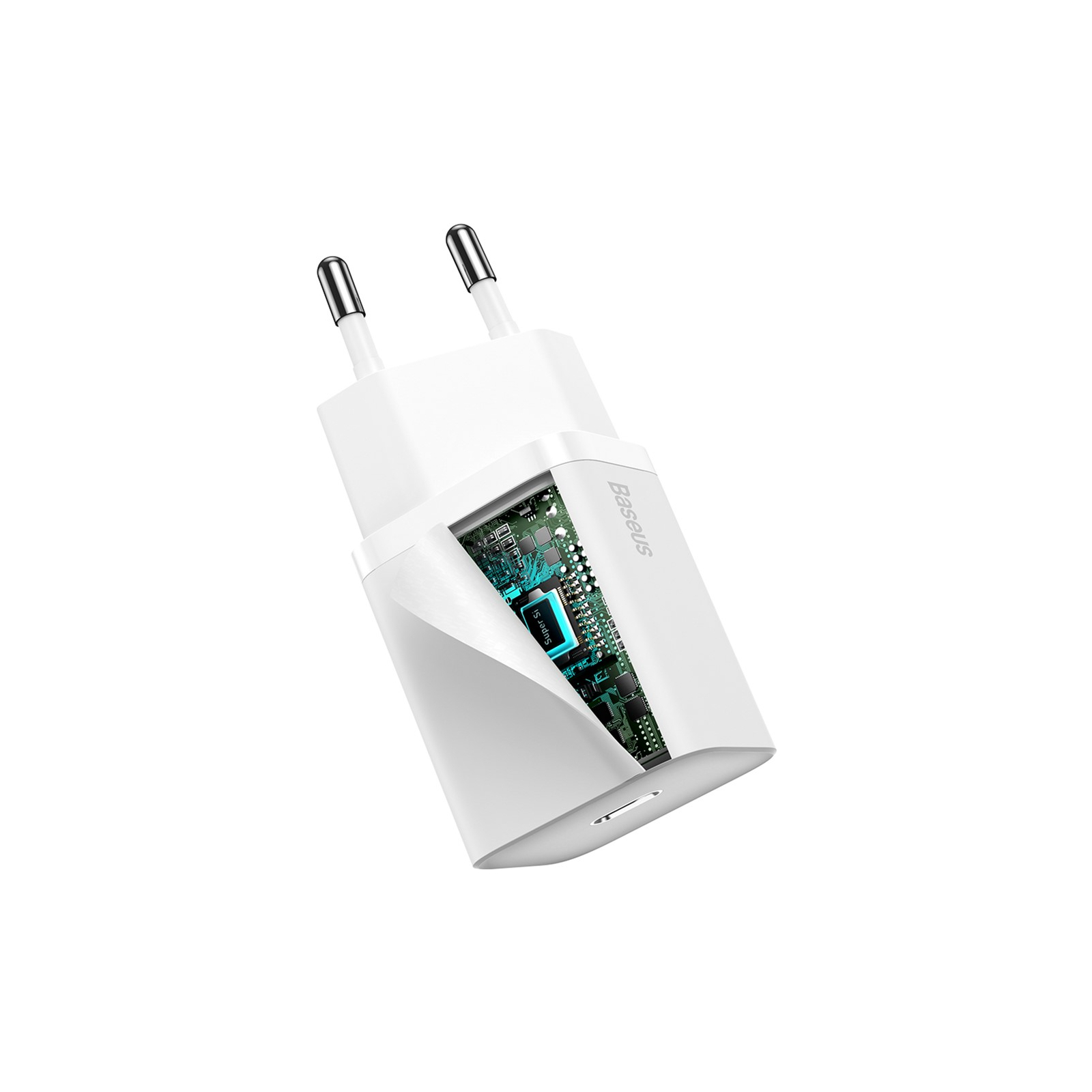 Зарядний пристрій Baseus Super Si Quick Charger 1C 20W EU White (CCSUP-B02) зображення 2