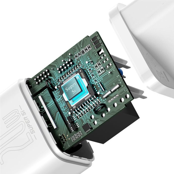Зарядное устройство Baseus Super Si Quick Charger 1C 20W EU White (CCSUP-B02) изображение 4