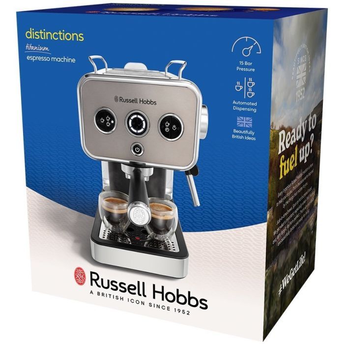 Ріжкова кавоварка еспресо Russell Hobbs 26452-56 зображення 9