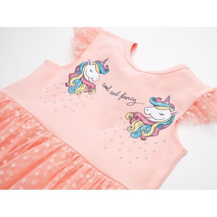 Плаття дитяче POP FASHION з фатиновою спідницею з однорогами (6831-104G-peach) зображення 3