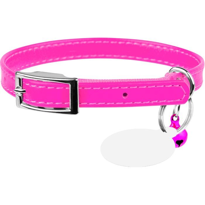 Ошейник для животных WAUDOG Glamour с QR паспортом Д 17-20 см красный (32753)