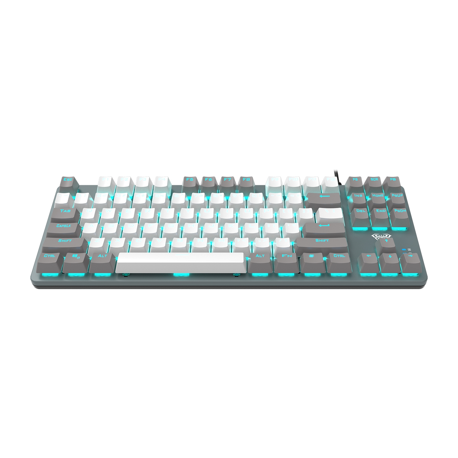 Клавіатура Aula F3287 Keycap KRGD Blue USB UA Grey/White (6948391240954) зображення 3