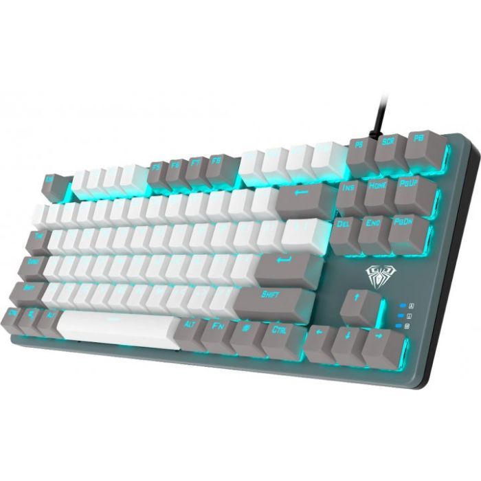 Клавиатура Aula F3287 Keycap KRGD Blue USB UA Grey/White (6948391240954) изображение 4