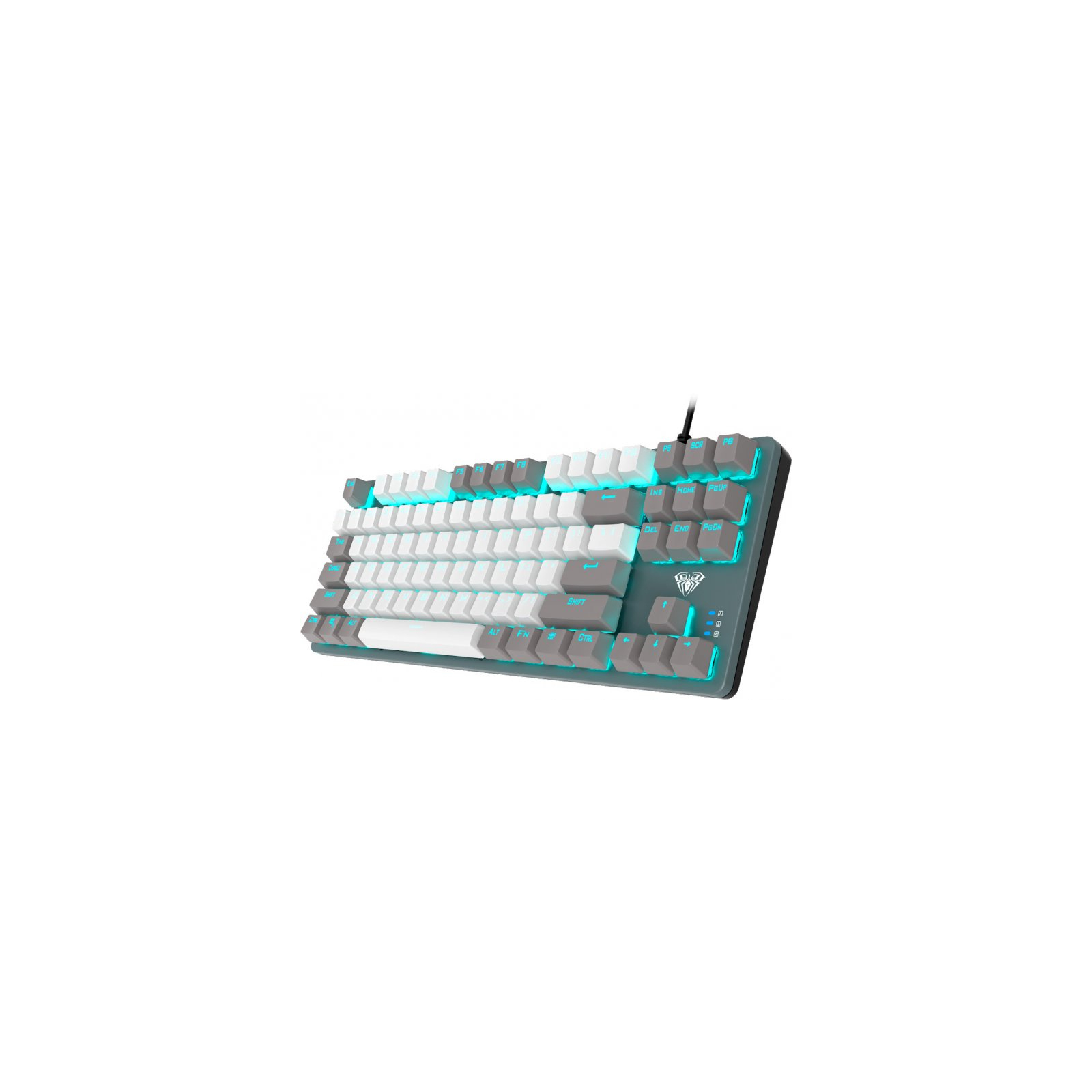 Клавіатура Aula F3287 Keycap KRGD Blue USB UA Grey/White (6948391240954) зображення 4