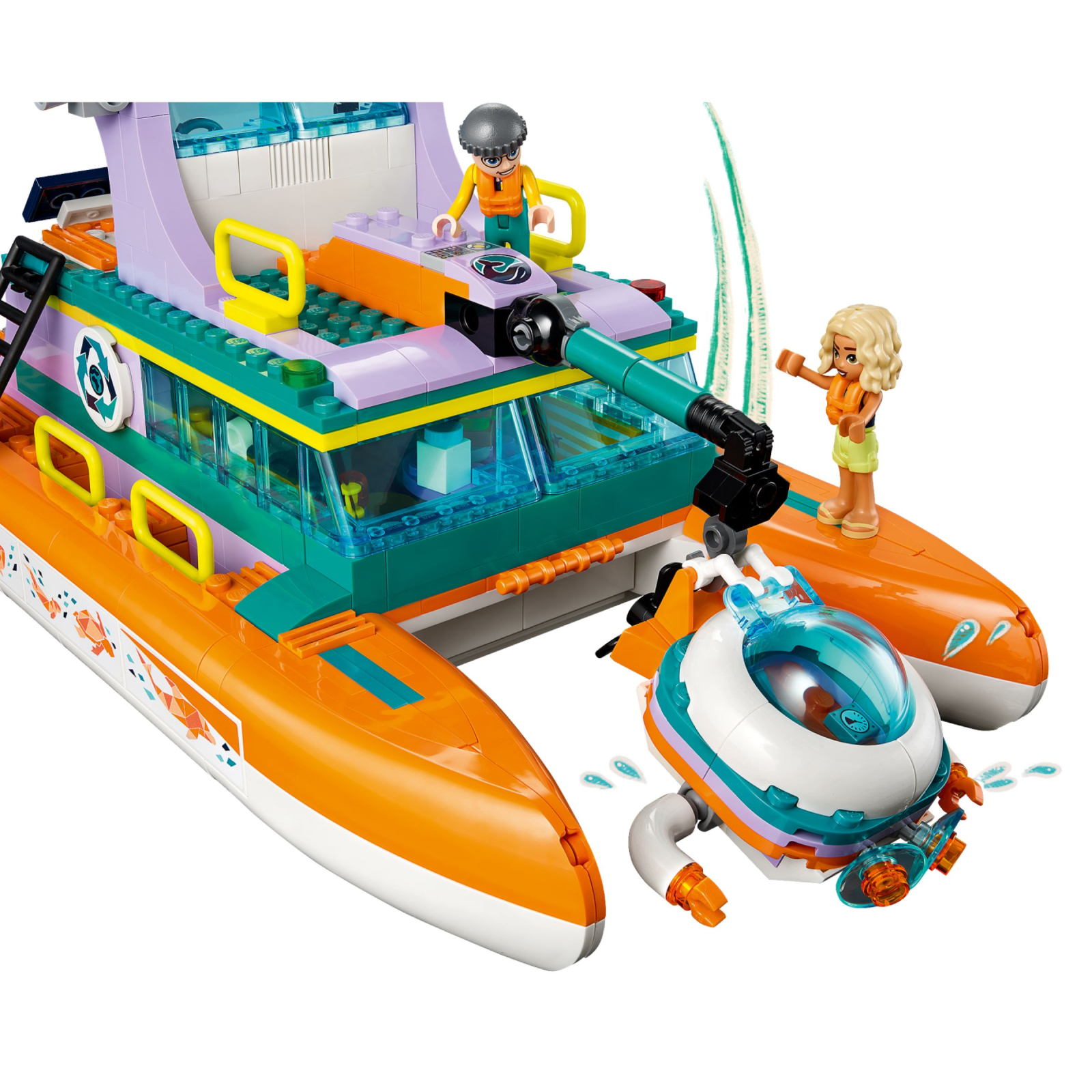 Конструктор LEGO Friends Лодка морской спасательной бригады 717 деталей (41734) изображение 5