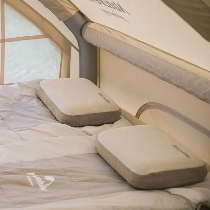 Туристична подушка Naturehike NH22ZT002 з пам'яттю 50x32x11 см Grey (6927595708590) зображення 3