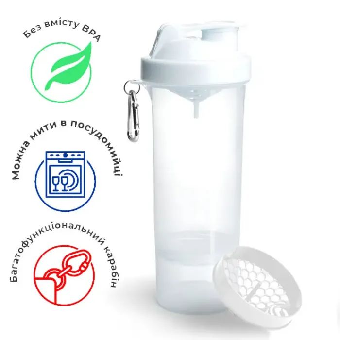 Шейкер спортивный SmartShake Slim 500ml Neon Pink (10253201) изображение 11