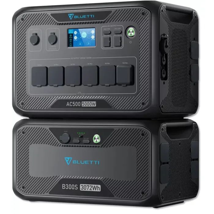 Зарядна станція BLUETTI AC500 5000W + акумуляторний модуль B300S (AC500+B300s) зображення 2