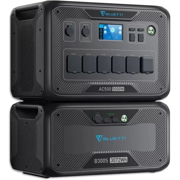 Зарядна станція BLUETTI AC500 5000W + акумуляторний модуль B300S (AC500+B300s) зображення 3