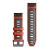 Ремінець до смарт-годинника Garmin epixPRO (g2), 26mm QuickFit FlameRed/Grpt Silicone (010-13281-04) зображення 2