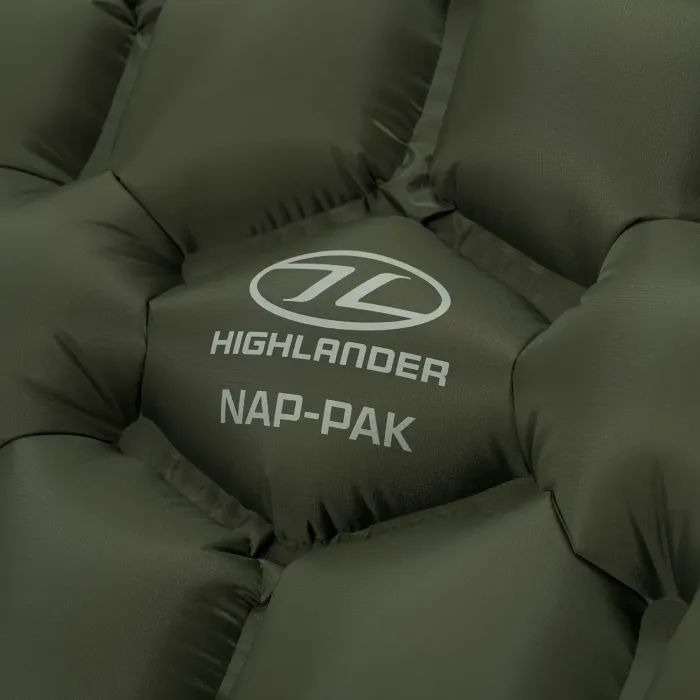 Туристичний килимок Highlander Nap-Pak Inflatable Sleeping Mat 5 cm Olive AIR071 (929796) зображення 7