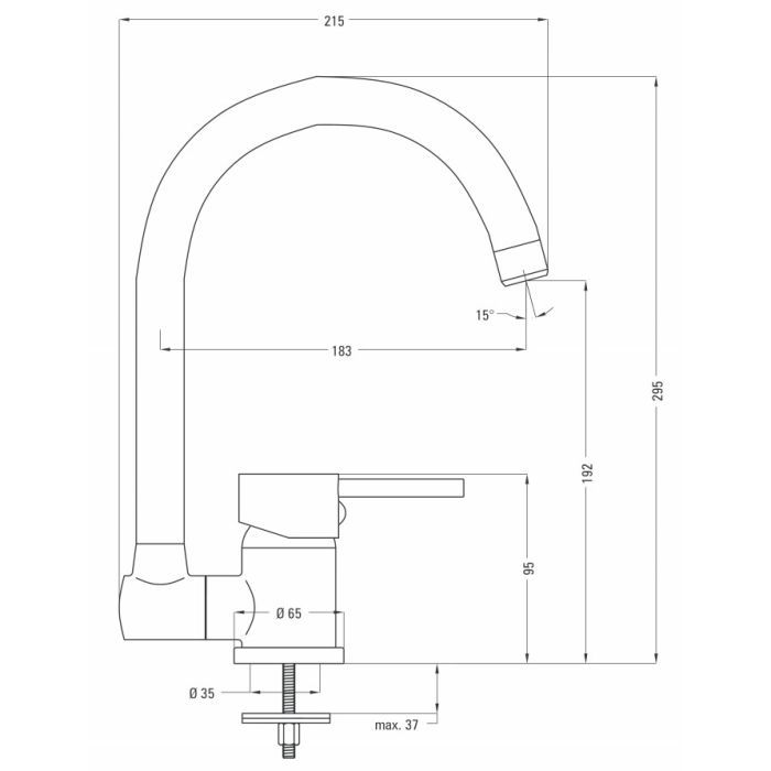 Смеситель Deante Aster (BCA_061M) изображение 9