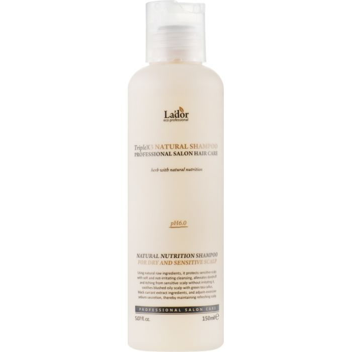 Шампунь La'dor Triplex Natural Shampoo Безсульфатний 150 мл (8809500811008)
