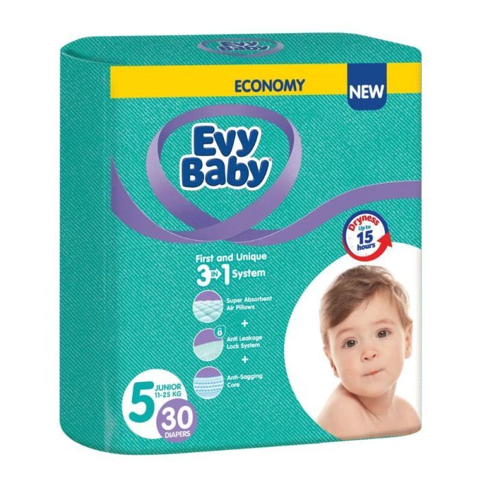 Подгузники Evy Baby Junior Twin 11-25 кг 30 шт (8683881000219)