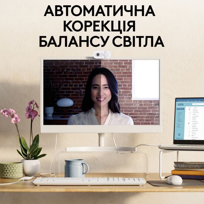 Веб-камера Logitech Brio 100 Full HD Graphite (960-001585) изображение 3