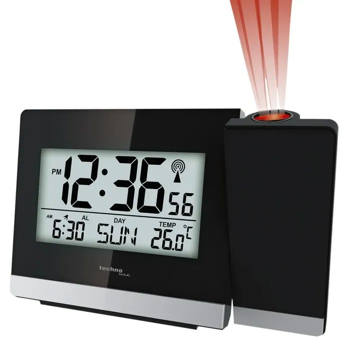 Настольные часы Technoline WT536 проекционный Black (DAS301196) изображение 2
