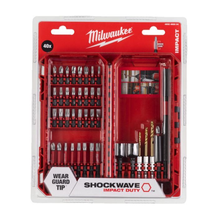 Набор сверл и бит Milwaukee SHOCKWAVE 40 шт (4932492004) изображение 2