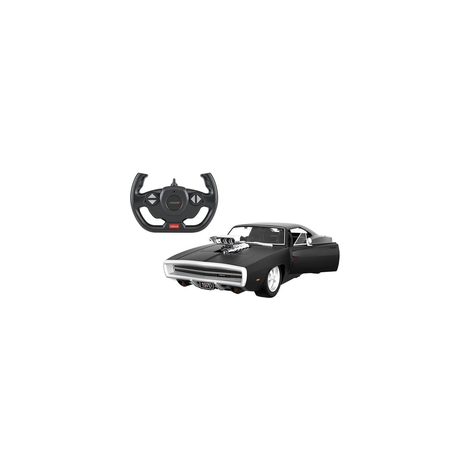 Радиоуправляемая игрушка Rastar Dodge Charger R/T With Engine version 1:16 (99070 black) изображение 4