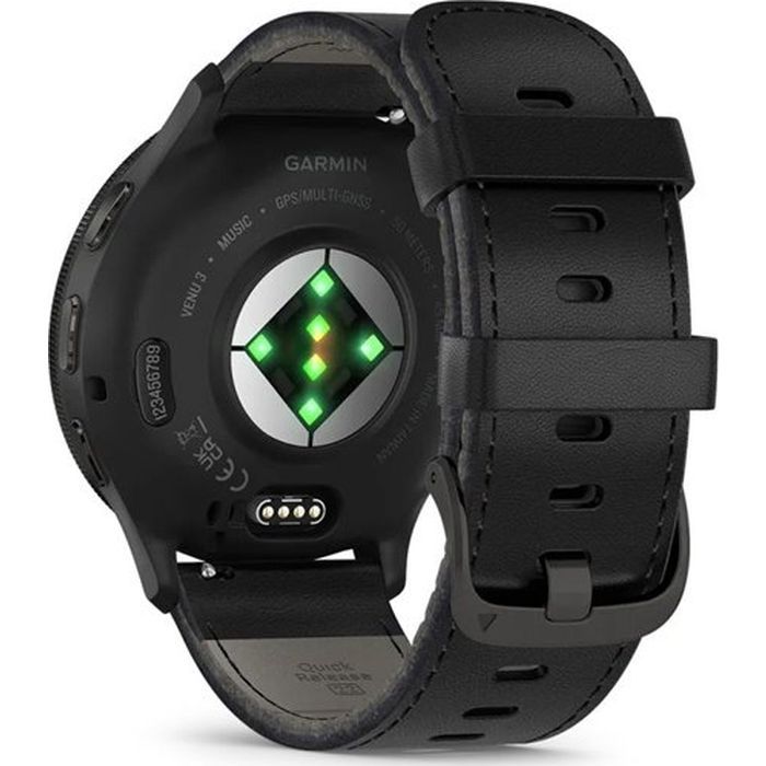 Смарт-часы Garmin Venu 3, Black + Slate, Leather, GPS (010-02784-52) изображение 6