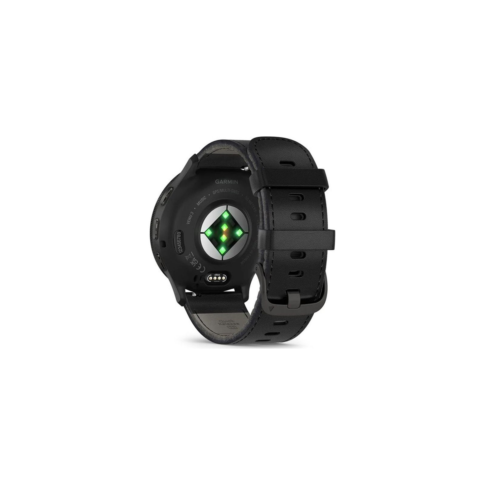 Смарт-годинник Garmin Venu 3, Black + Slate, Leather, GPS (010-02784-52) зображення 6