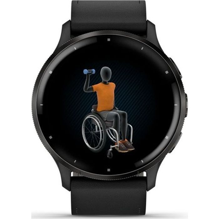 Смарт-часы Garmin Venu 3, Black + Slate, Leather, GPS (010-02784-52) изображение 8