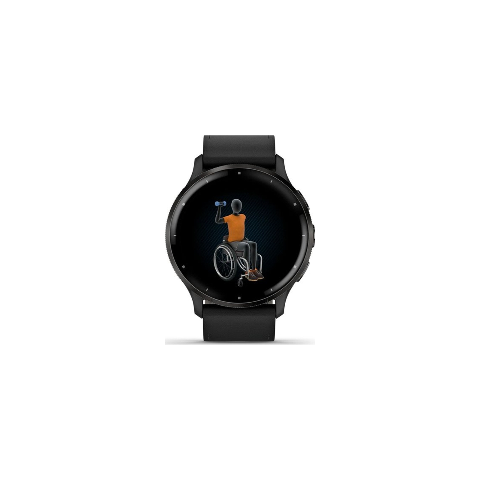 Смарт-годинник Garmin Venu 3, Black + Slate, Leather, GPS (010-02784-52) зображення 8