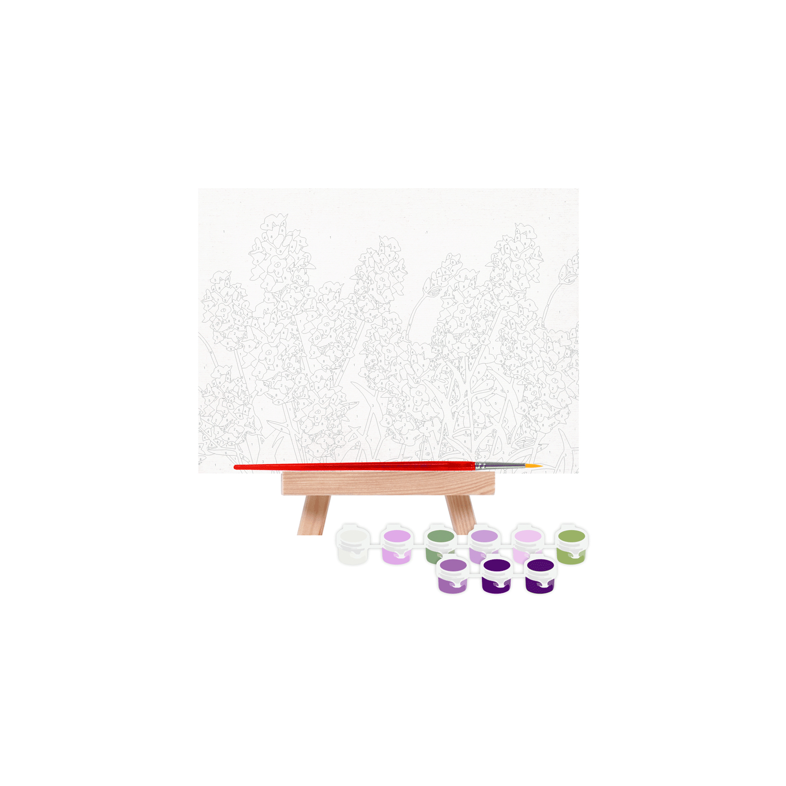 Картина по номерам Rosa Нежная лаванда 15 х 20 см с мольбертом (4823098540533) изображение 2