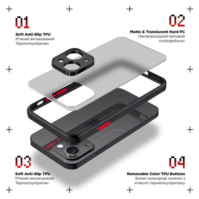Чехол для мобильного телефона Armorstandart Frosted Matte Samsung S23FE 5G Red (ARM69717) изображение 2