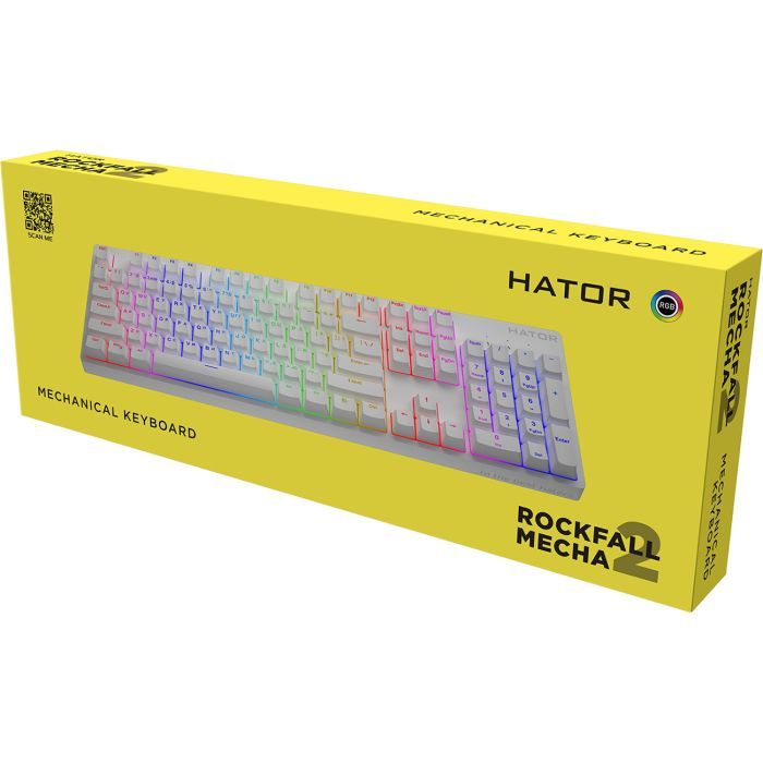 Клавиатура Hator Rockfall 2 Mecha Orange USB Black (HTK-710) изображение 6